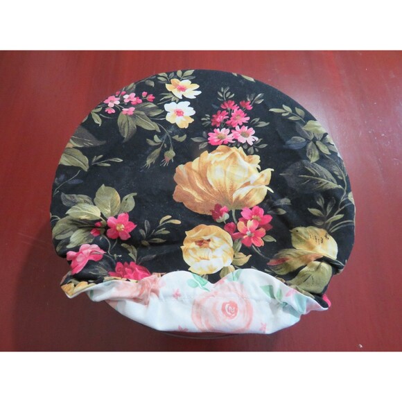 Kitchenaid Bowl Cover, Reversible Cottage Rose and Pink Floral Mixer Cover - Picture 2 of 6